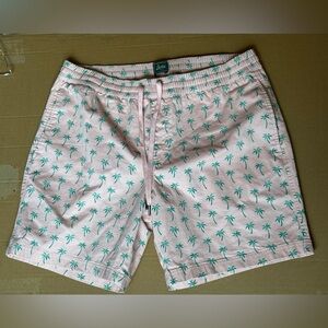Bixby Pink and Green Patterned Shorts 35/7